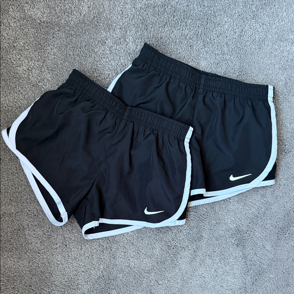 Nike Toddler Girls’ Black and White Athletic Shorts